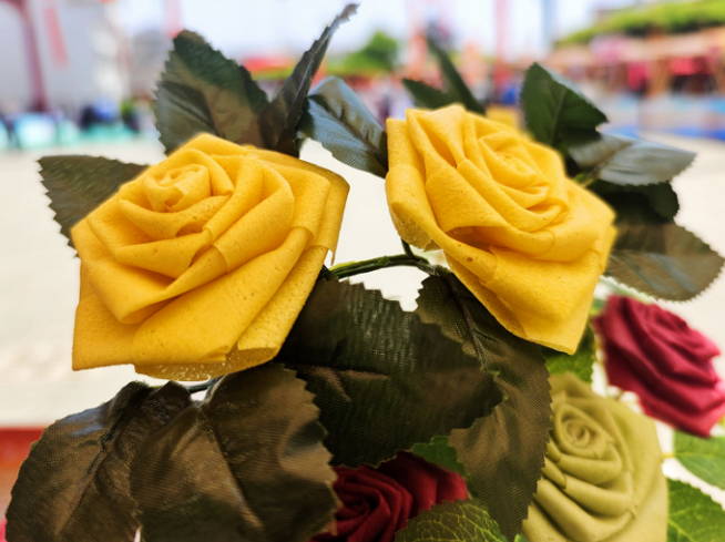 沂蒙“煎饼花”惊艳博览会